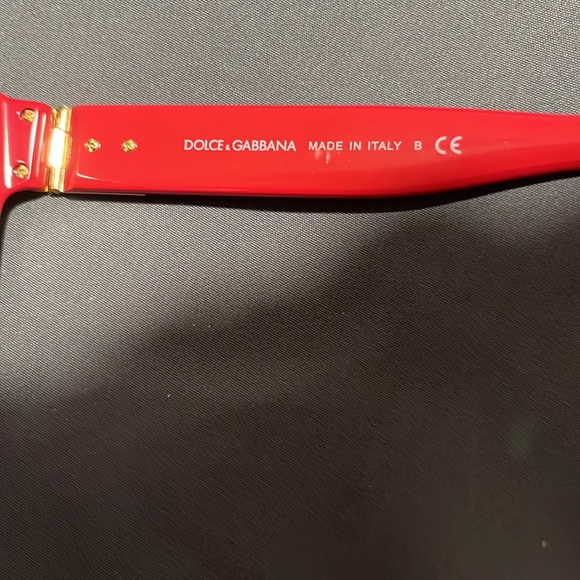 Dolce & Gabbana Authentic Red gradient lenses with Gold insignia - Picture 7 of 8